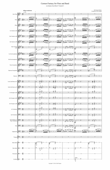 Carmen Fantasy for Flute and Band (arr. Rick Rangno)
