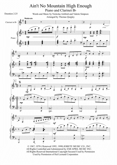 Ain't No Mountain High Enough (arr. Thomas Quigley)