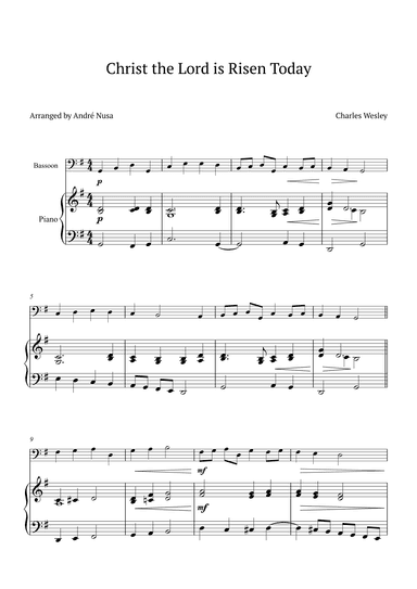 Christ the Lord is Risen Today (arr. André Nusa)