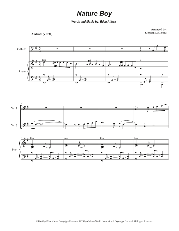 Nature Boy (arr. Stephen DeCesare)