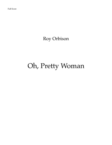 Oh, Pretty Woman (arr. Leandro Cardoso)