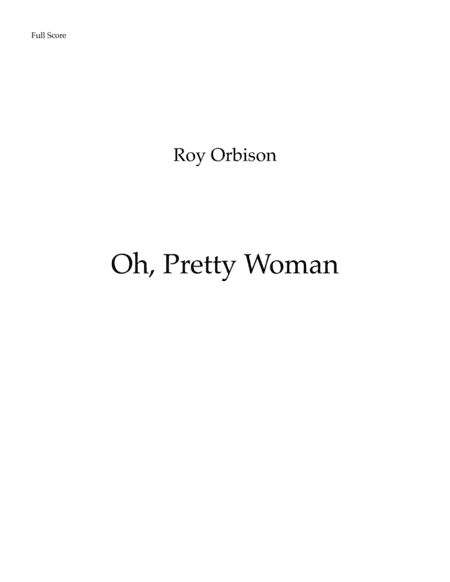 Oh, Pretty Woman (arr. Leandro Cardoso)