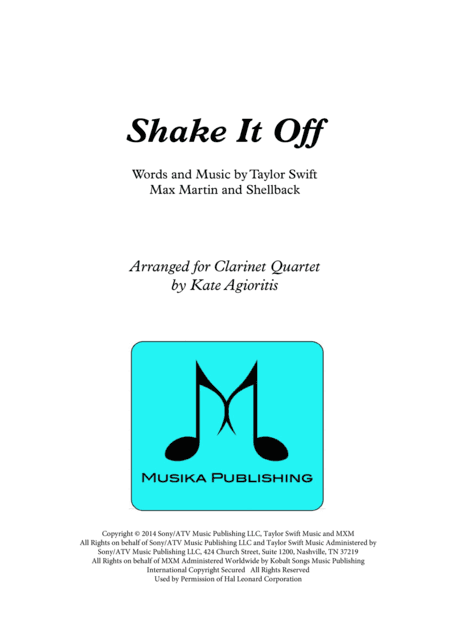 Shake It Off (arr. Kate Agioritis)