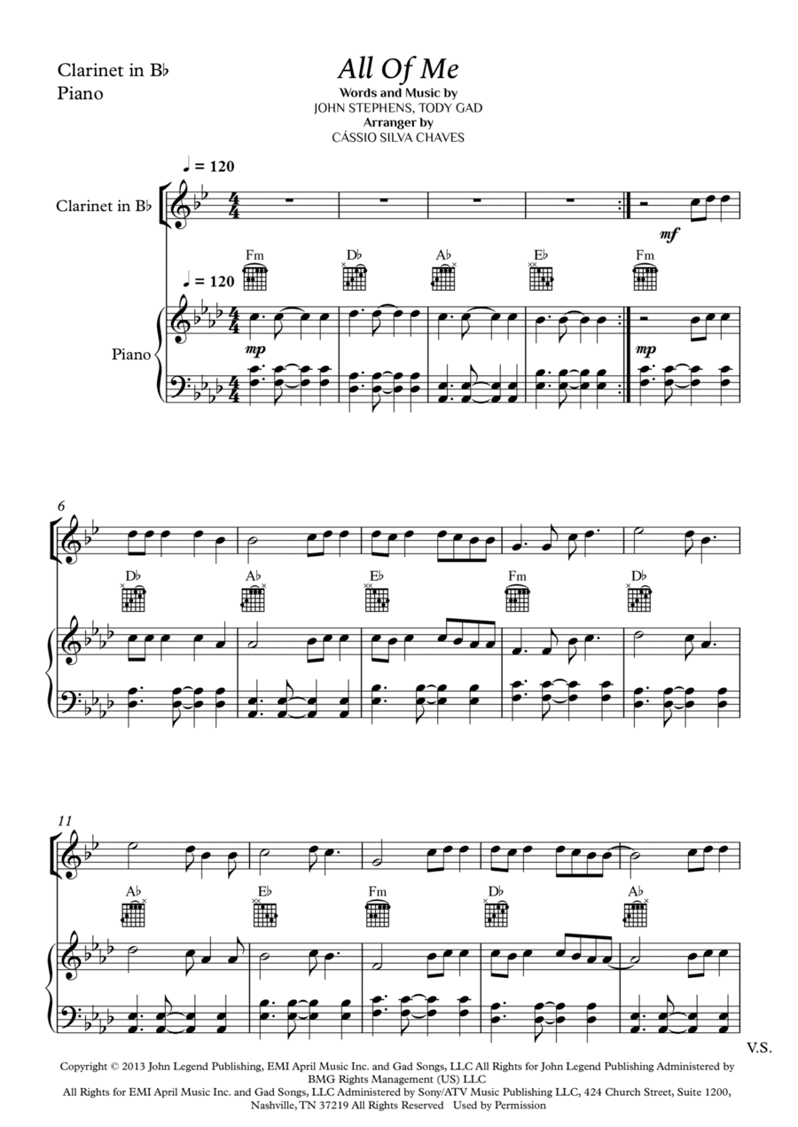All Of Me (arr. Cássio Silva Chaves)