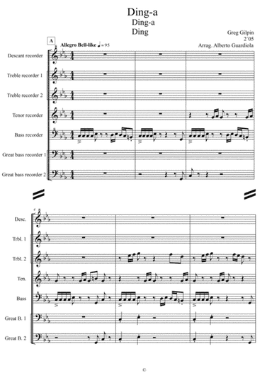 Ding-a Ding-a Ding (arr. A. Guardiola)