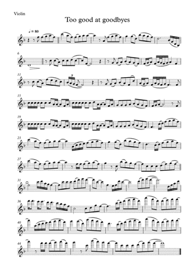 Too Good At Goodbyes (arr. Joseph P. O.)