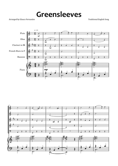 Greensleeves (arr. Glauco Fernandes)