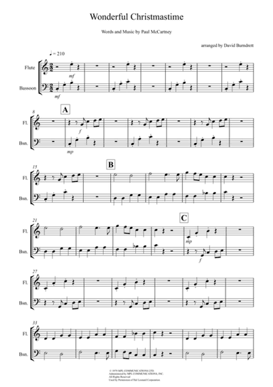 Wonderful Christmastime (arr. David Burndrett)