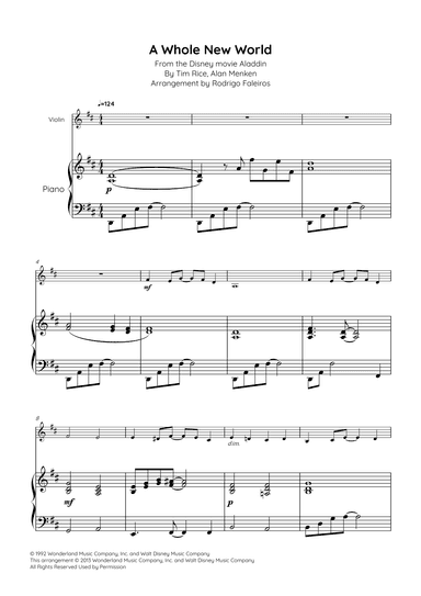 A Whole New World (arr. Rodrigo Faleiros)