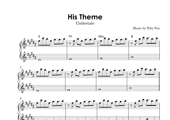 Hopes & Dreams Save The World His Theme (arr. Gabriel Melo)