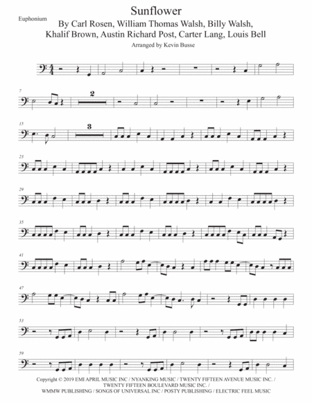 Sunflower (arr. Kevin Busse)