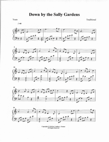 Down by the Sally Gardens (arr. Cynthia A. Boener)
