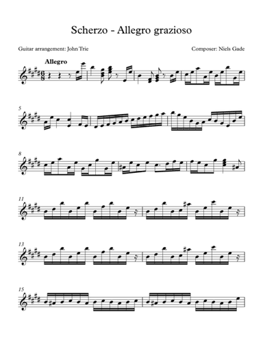 Scherzo - Allegro grazioso (arr. John Trie)