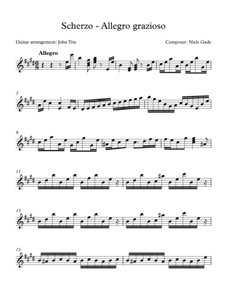 Scherzo - Allegro grazioso (arr. John Trie)
