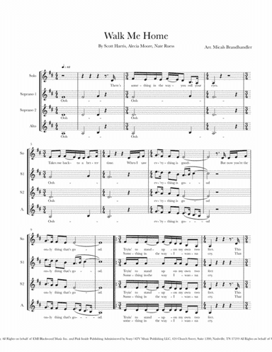 Walk Me Home (arr. Micah Brandhandler)