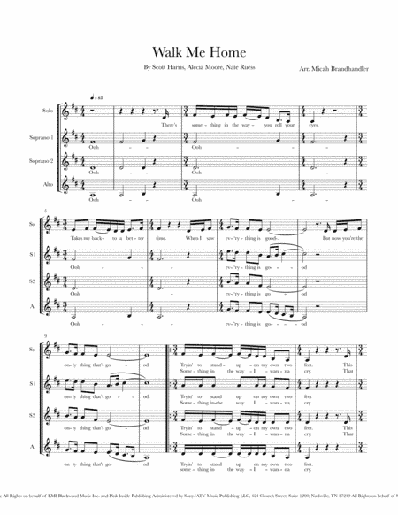 Walk Me Home (arr. Micah Brandhandler)