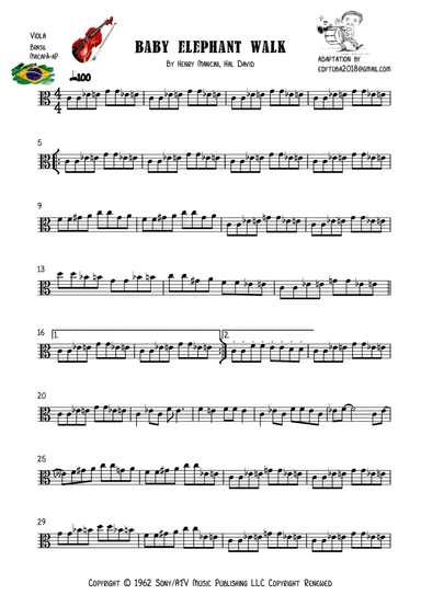 Baby Elephant Walk (arr. EDYCARLOS TAVARES)