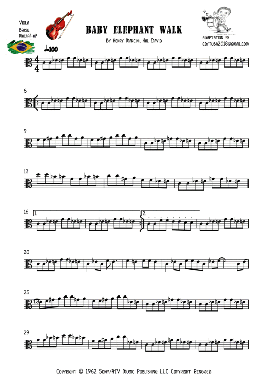 Baby Elephant Walk (arr. EDYCARLOS TAVARES)