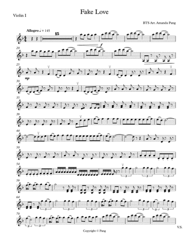 Fake Love (arr. Amanda Pang)