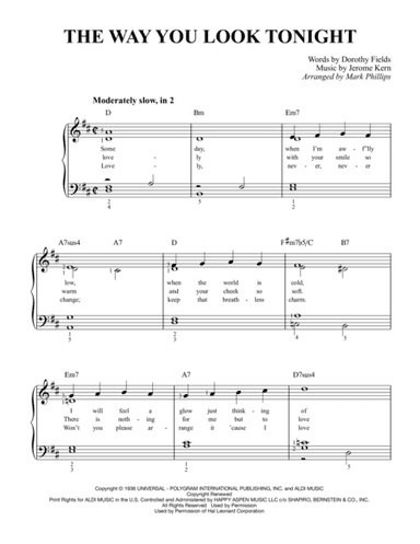 The Way You Look Tonight (arr. Mark Phillips)