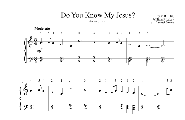 Do You Know My Jesus? (arr. Samuel Stokes)