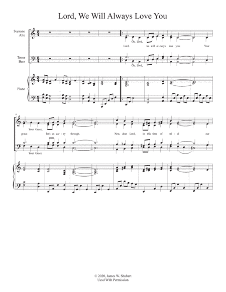 Lord, We Will Always Love You