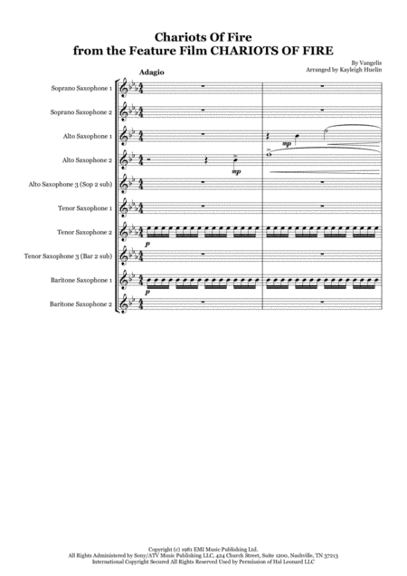 Chariots Of Fire  from the Feature Film CHARIOTS OF FIRE (arr. Kayleigh Huelin)