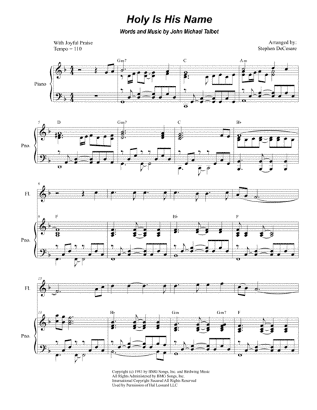 Holy Is His Name (arr. Stephen DeCesare)
