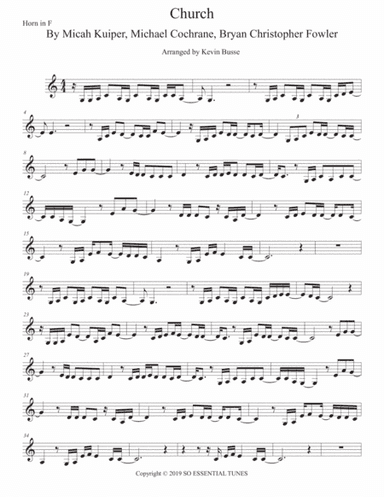 Church (take Me Back) (arr. Kevin Busse)