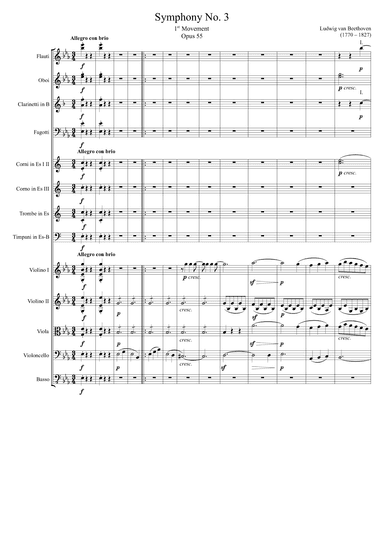 Symphony No. 3, 1st Movement (arr. Zachary Corbett)