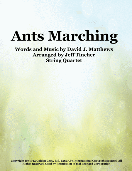 Ants Marching (arr. Jeff Tincher)