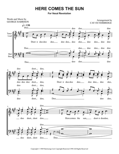 Here Comes The Sun (arr. Cay Outerbridge)