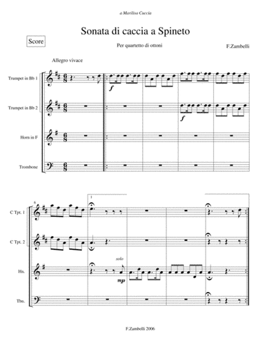 Sonata di Caccia a Spineto - Hunt Music