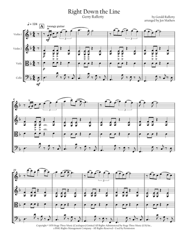 Right Down The Line (arr. Jen Mathers)