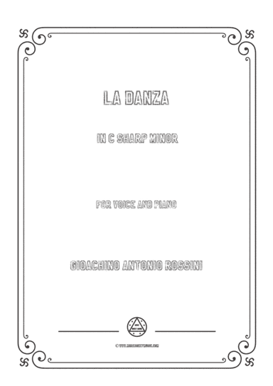 Gioachino-La Danza in c sharp minor,for Voice and Piano (arr. MSM)