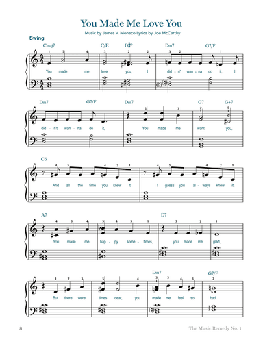 You Made Me Love You (arr. Gaili Schoen for TheMusicRemedy.com)