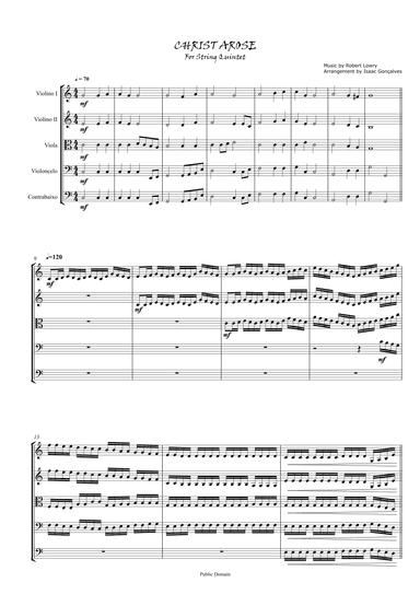 Christ Arose (arr. Isaac Gonçalves)