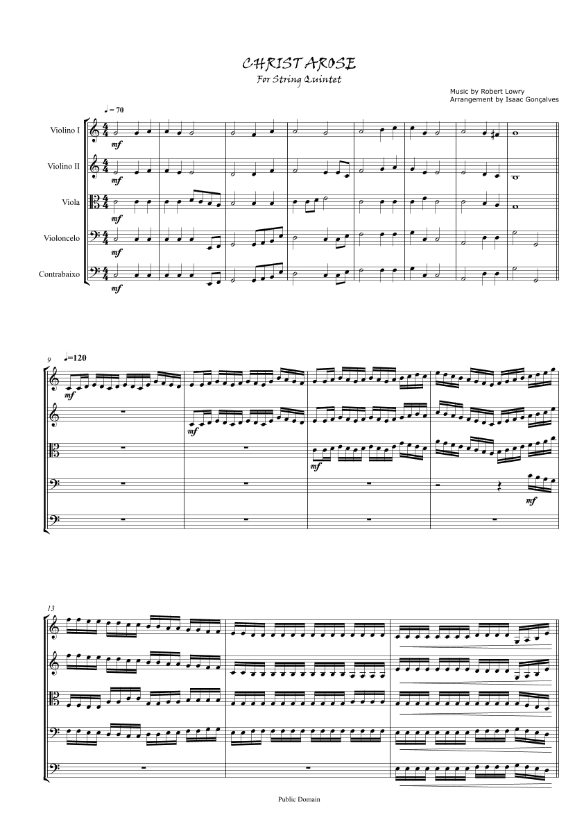 Christ Arose (arr. Isaac Gonçalves)