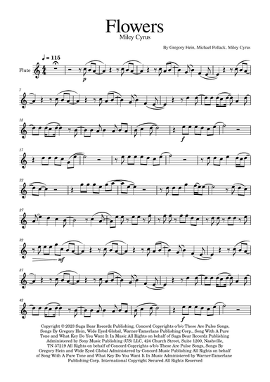 Flowers (arr. Golden Skull Editions)