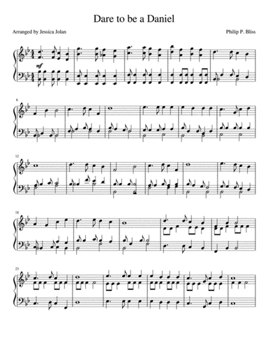 Dare to be a Daniel (arr. Jessica Jolan Turner)