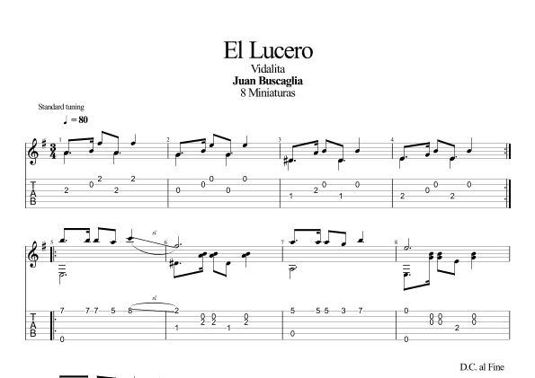 El Lucero (Vidalita) (arr. Leonardo Ramos)