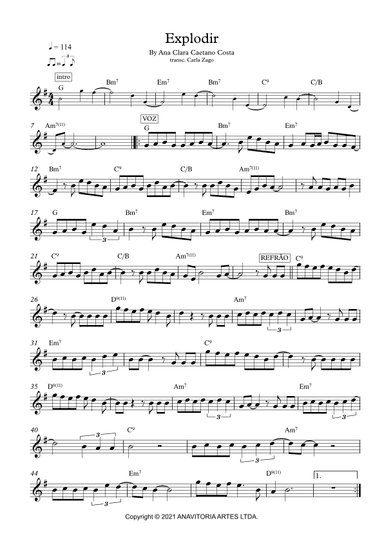 Explodir (arr. Carla Zago)