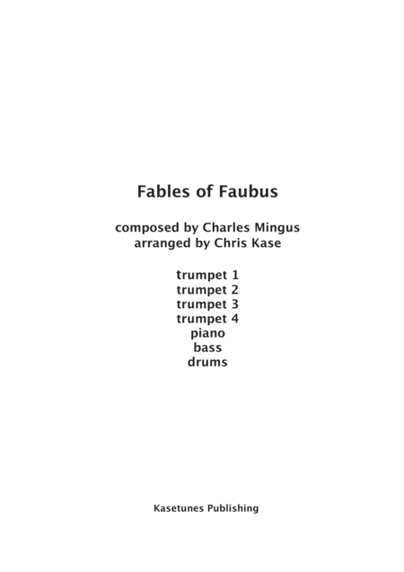 Fables Of Faubus (arr. Chris Kase)