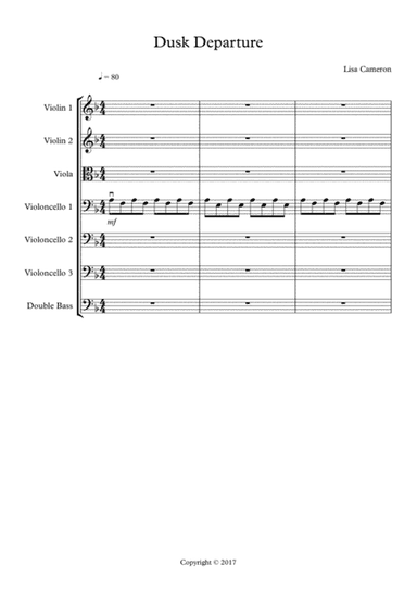 Dusk Departure - Full String Ensemble