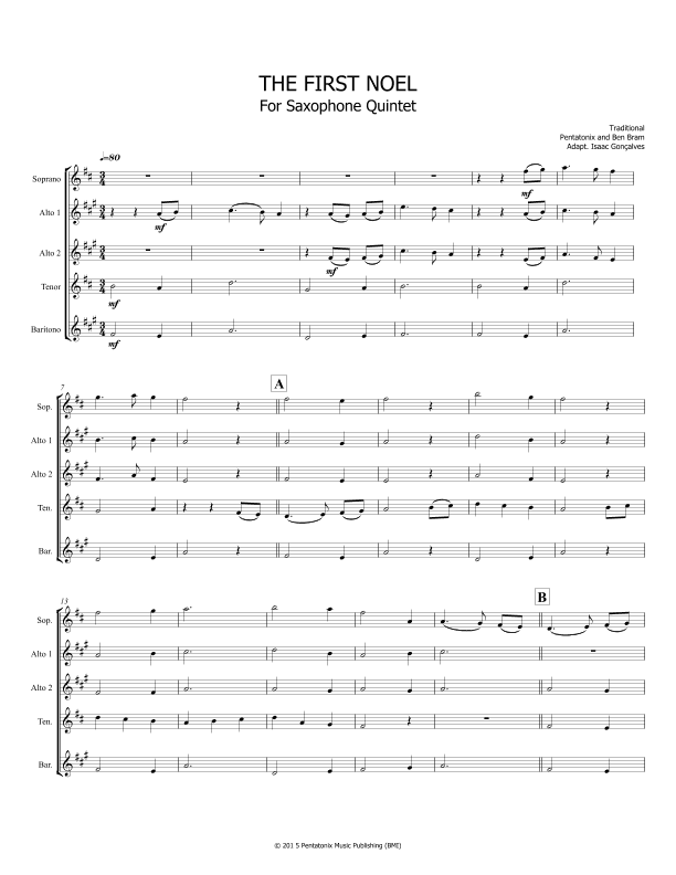 First Noel (arr. Isaac Gonçalves)
