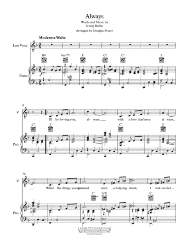 Always (arr. Douglas Meyer)