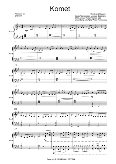 Komet (arr. iplaykeys)