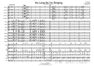 As Long As I'm Singing - Score Only (arr. Billy May Transcribed by Jon Harpin)