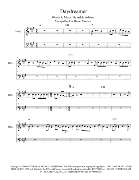 Daydreamer (arr. Jose Daniel Morales A.)