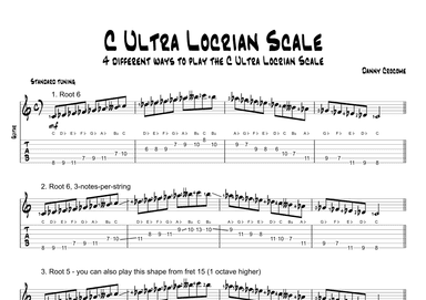 C Ultra Locrian Scale (4 Ways to Play)